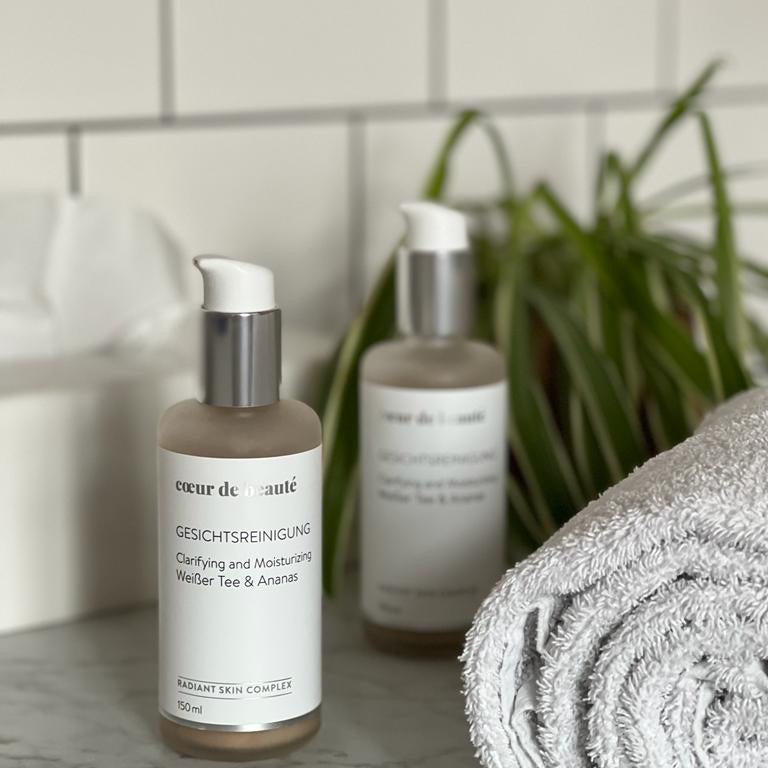 Gesichtsreinigung mit weißem Tee 6 Ananas von Coeur de beauté vegane Naturkosmetik aus Berlin