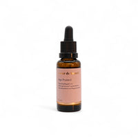 cœur de beauté Age Protect Fläschchen mit Pipette und Pastell rosa Etikett mit rose Goldenem Logo cœur de beauté