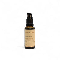 cœur de beauté Ectoin Serum mit Zellschutz und Microbiompflege mit pastel gelbem Etikett und rose goldenem Logo